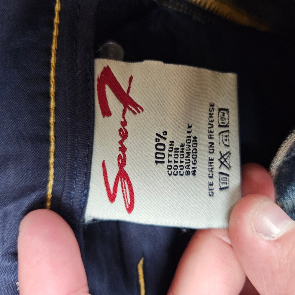Seven7 Premium Mens Blue Medium Wash Straight Leg Jeans Size 36x32 - Picture 8 of 10